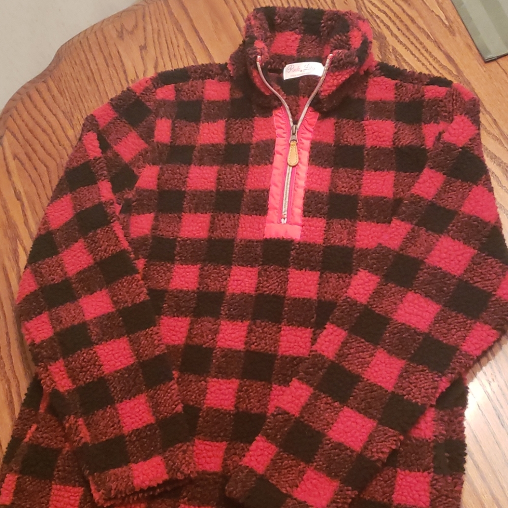 Zip up pullover.